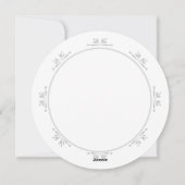 Schneeflocken Aqua White Feiertagskarte (Rückseite)