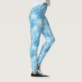 Schneeflocken auf blau leggings (Rechts)