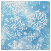 Schneeflocken auf blau stoff (Muster)