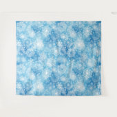 Schneeflocken auf blau wandteppich (Vorderseite (Horizontal))