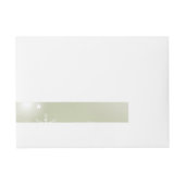 Schneeflocken auf der Sage Wraparound Rücksendeadr Rundum-Adressaufkleber (Vorderseite)