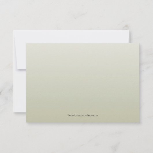 Schneeflocken auf der UAWG mit Sage Back RSVP Karte (Rückseite)