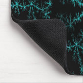 Schneeflocken auf der Windschutzscheibe.. Mousepad (Ecke)