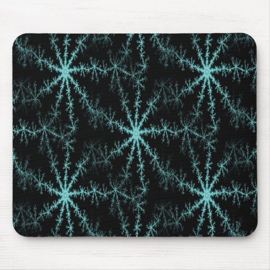 Schneeflocken auf der Windschutzscheibe.. Mousepad (Vorne)