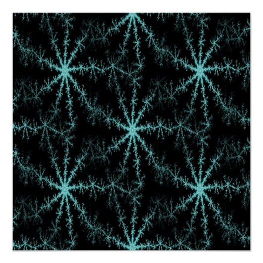 Schneeflocken auf der Windschutzscheibe.. Poster (Vorderseite)