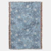 Schneeflocken auf einem gefrorenen Glasfenster Decke (Vorderseite Vertikal)