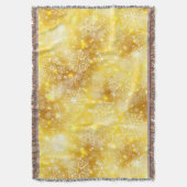 Schneeflocken auf goldenen Flächen Decke (Vorderseite Vertikal)