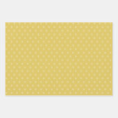 Schneeflocken auf Grün, Golden und Rot Geschenkpapier Set (Vorderseite 3)