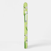 Schneeflocken auf Honigtau iPhone Hülle (Linke Seite)