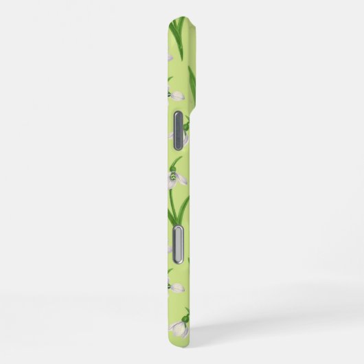 Schneeflocken auf Honigtau iPhone Hülle (Rechte Seite)