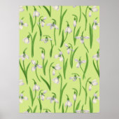 Schneeflocken auf Honigtau Poster (Vorne)