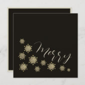 Schneeflocken auf Schwarzen Weihnachten Non-Foto (Vorne/Hinten)