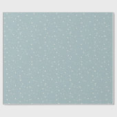 Schneeflocken auf Soft Blue Geschenkpapier (Flach)