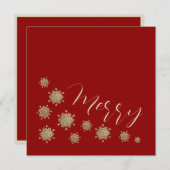 Schneeflocken auf Weihnachten - Non-Foto (Vorne/Hinten)