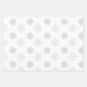 Schneeflocken auf weißem Papier (Vorderseite)