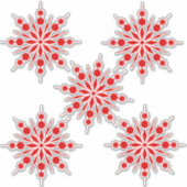 Schneeflocken Aufkleber (Vorderseite)