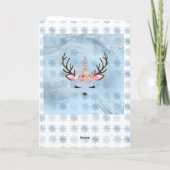 Schneeflocken aus Girly Blue Karte (Rückseite)