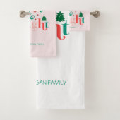 Schneeflocken aus glattem Pinien Badhandtuch Set (Insitu)