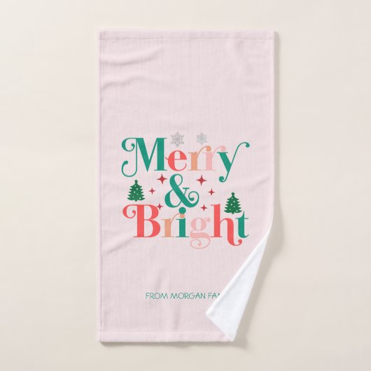 Schneeflocken aus glattem Pinien Badhandtuch Set (Handtuch)