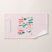 Schneeflocken aus glattem Pinien Badhandtuch Set (Handtuch)