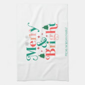 Schneeflocken aus glattem Pinien Geschirrtuch (Vertikal)