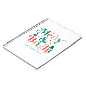 Schneeflocken aus glattem Pinien Notizblock (Linke Seite)