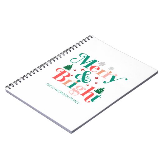 Schneeflocken aus glattem Pinien Notizblock (Linke Seite)