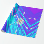 Schneeflocken aus Glitzer Geschenkpapier (Ungerollt)