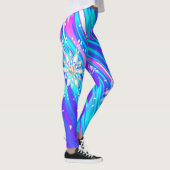 Schneeflocken aus Glitzer Leggings (Rechts)