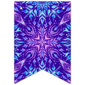 Schneeflocken aus hellen Kristallen Wimpelkette (Zweite Fahne)