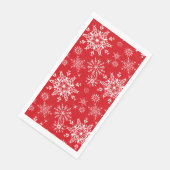 Schneeflocken aus Papier Serviette (Ecke)