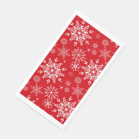 Schneeflocken aus Papier Serviette (Ecke)