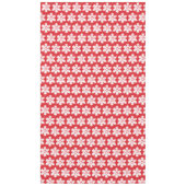 Schneeflocken aus rotem Nordpol | funkelnder Schne Tischdecke (Vorderseite)