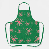 Schneeflocken aus Zuckerrohr grün Schürze (Vorderseite)