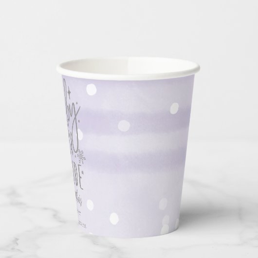 Schneeflocken Baby Es ist kalt draußen Babydusche Pappbecher (Links)