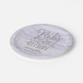 Schneeflocken Baby Es ist kalt draußen Babydusche Pappteller (Schrägansicht)