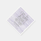 Schneeflocken Baby Es ist kalt draußen Babydusche Serviette (Ecke)