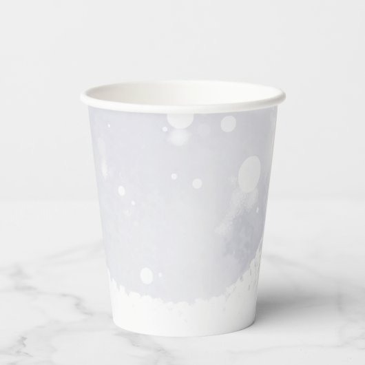 Schneeflocken Baby Es ist kalt Outside Baby Dusche Pappbecher (Rückseite)