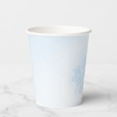 Schneeflocken Baby Es ist kalt Outside Boy Baby Du Pappbecher (Rückseite)