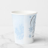 Schneeflocken Baby Es ist kalt Outside Boy Baby Du Pappbecher (Rechts)