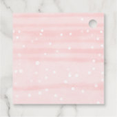 Schneeflocken Baby Es ist kalte Outside Girl Baby Geschenkanhänger (Rückseite)