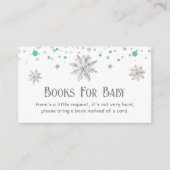 Schneeflocken Babydusche Begleitkarte (Vorderseite)
