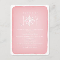 Schneeflocken-Babydusche - rosa