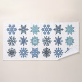 Schneeflocken Badehandtuch (Badehandtuch)