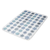 Schneeflocken Badematte (Schrägansicht)