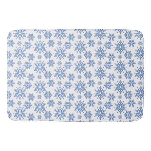 Schneeflocken Badematte (Vorderseite)