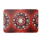 Schneeflocken Badematte (Vorderseite)