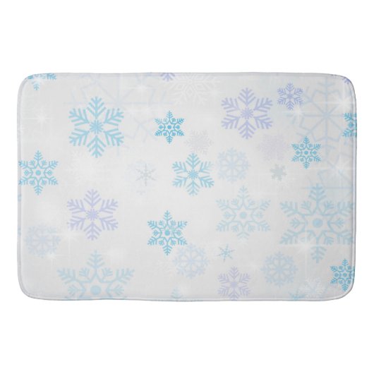 Schneeflocken Badematte (Vorderseite)
