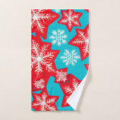 Schneeflocken Badhandtuch Set (Handtuch)