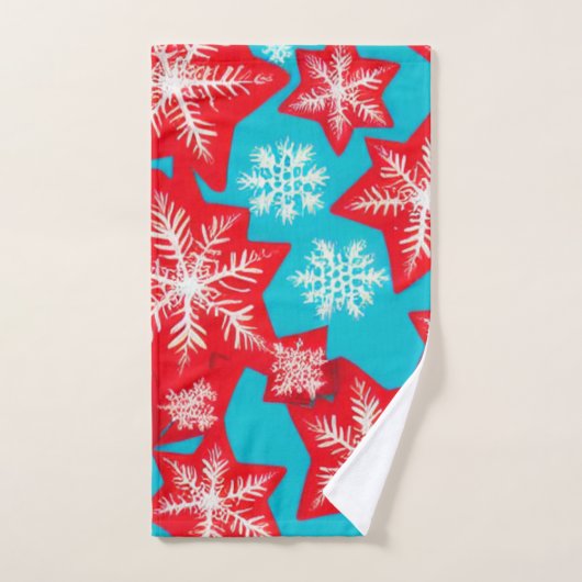 Schneeflocken Badhandtuch Set (Handtuch)